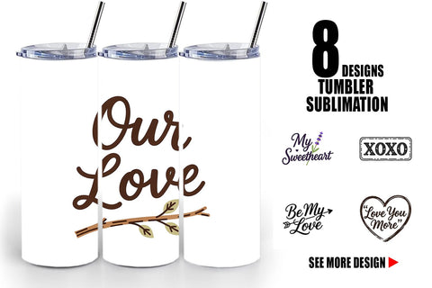Tumbler Rustic Farmhouse Valentine Quotes Sublimation artnoy 