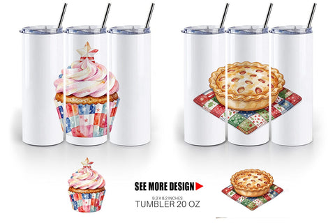 Tumbler Rustic July 4th Patchwork Sweets Sublimation artnoy 