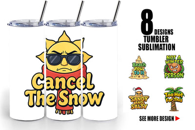 Tumbler Salty Tropical Christmas Sarcastic Quotes Sublimation artnoy 