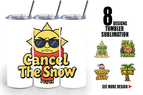 Tumbler Salty Tropical Christmas Sarcastic Quotes Sublimation artnoy 