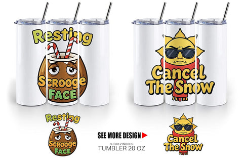 Tumbler Salty Tropical Christmas Sarcastic Quotes Sublimation artnoy 