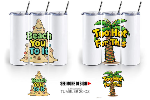 Tumbler Salty Tropical Christmas Sarcastic Quotes Sublimation artnoy 