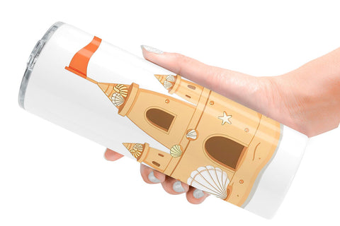 Tumbler Sandcastle Sublimation artnoy 
