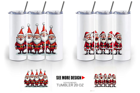 Tumbler Santa Emotion Extravaganza Sublimation artnoy 