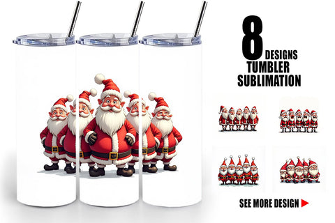 Tumbler Santa Emotion Extravaganza Sublimation artnoy 