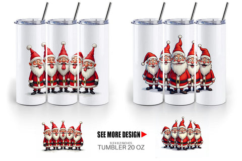 Tumbler Santa Emotion Extravaganza Sublimation artnoy 