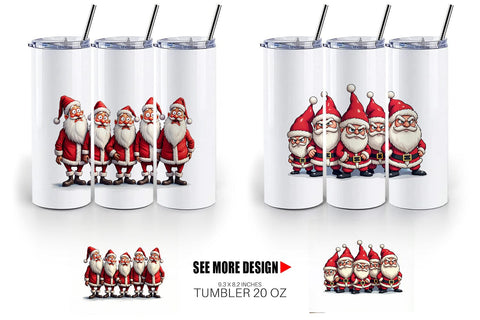 Tumbler Santa Emotion Extravaganza Sublimation artnoy 