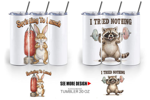 Tumbler Sarcastic Anti Fitness Vintage Sublimation artnoy 