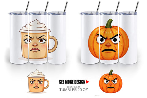 Tumbler Sarcastic Autumn Vibes Sublimation artnoy 
