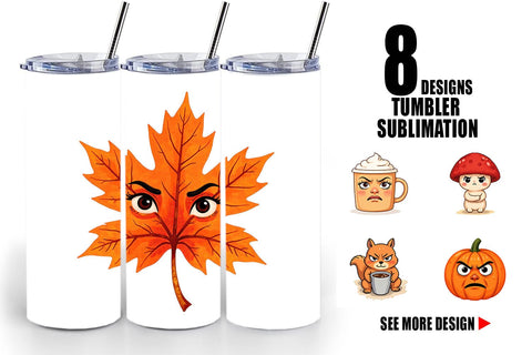 Tumbler Sarcastic Autumn Vibes Sublimation artnoy 