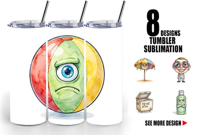 Tumbler Sarcastic Beach Gear Sublimation artnoy 