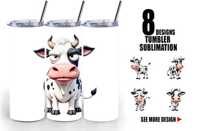 Tumbler Sarcastic Cow Sublimation artnoy 