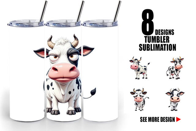 Tumbler Sarcastic Cow Sublimation artnoy 