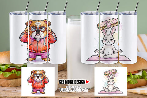 Tumbler Sarcastic Diet Logic Sweet Watercolor Sublimation artnoy 