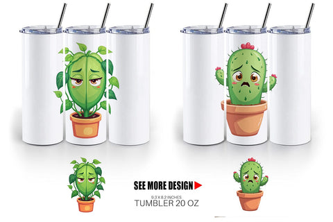 Tumbler Sarcastic Houseplants Sublimation artnoy 