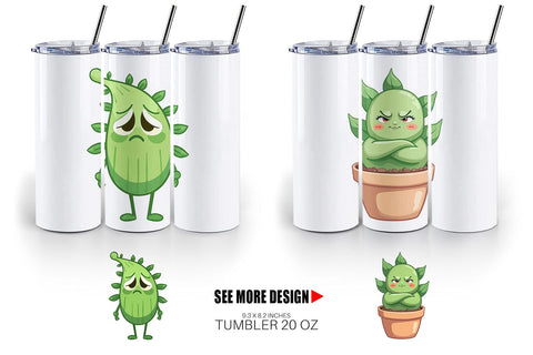 Tumbler Sarcastic Houseplants Sublimation artnoy 