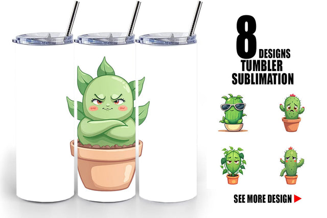 Tumbler Sarcastic Houseplants Sublimation artnoy 