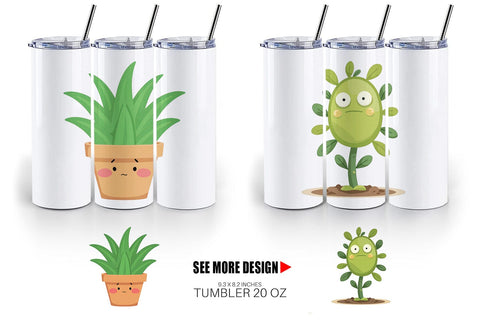 Tumbler Sarcastic Houseplants Sublimation artnoy 