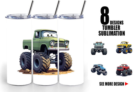 Tumbler Sarcastic Monster Trucks Sublimation artnoy 