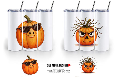 Tumbler Sarcastic Pumpkins Sublimation artnoy 