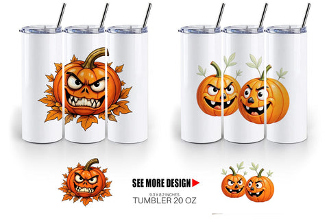 Tumbler Sarcastic Pumpkins Sublimation artnoy 
