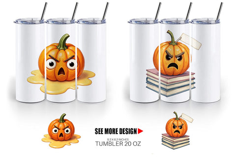 Tumbler Sarcastic Pumpkins Sublimation artnoy 