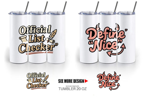 Tumbler Sarcastic Santa Quotes Sublimation artnoy 