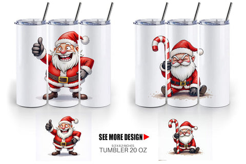 Tumbler Sarcastic Santa Sublimation artnoy 