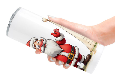 Tumbler Sarcastic Santa Sublimation artnoy 