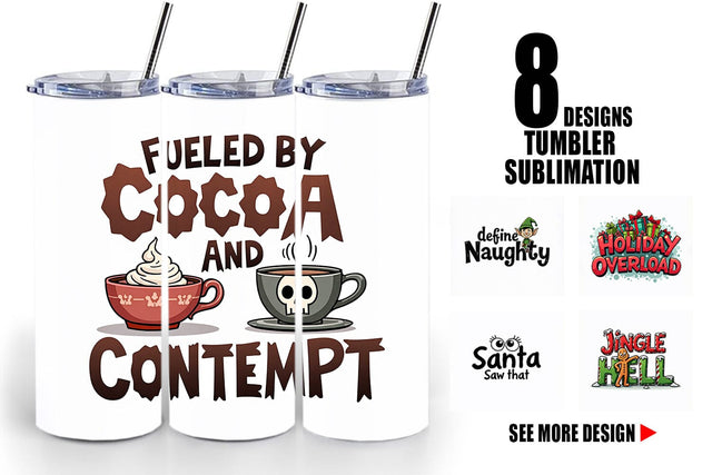 Tumbler Sarcastic Santa's Workshop Quotes Sublimation artnoy 