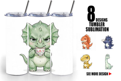 Tumbler Sarcastic Sassy Baby Dinosaur Sublimation artnoy 