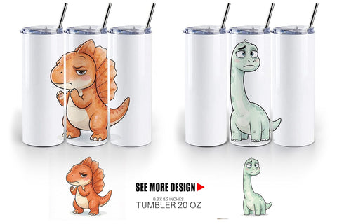Tumbler Sarcastic Sassy Baby Dinosaur Sublimation artnoy 