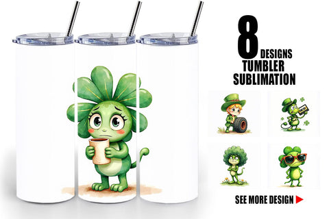 Tumbler Sarcastic Shamrock Sublimation artnoy 