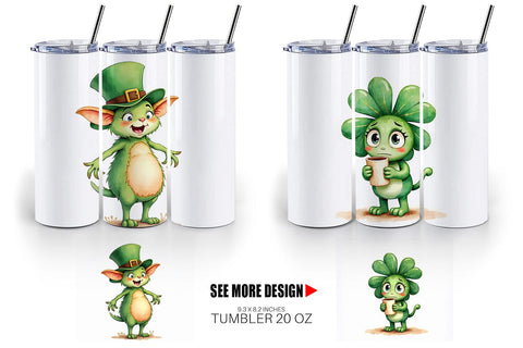 Tumbler Sarcastic Shamrock Sublimation artnoy 