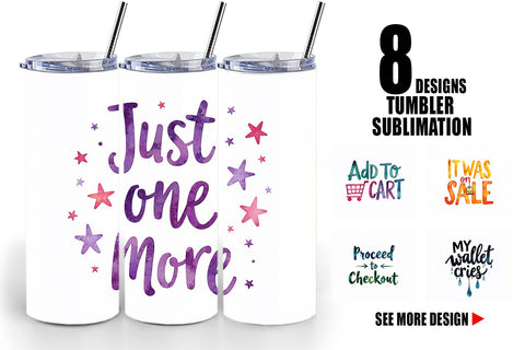 Tumbler Sarcastic Shopper Quote Sublimation artnoy 