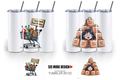 Tumbler Sarcastic Shopper Sublimation artnoy 