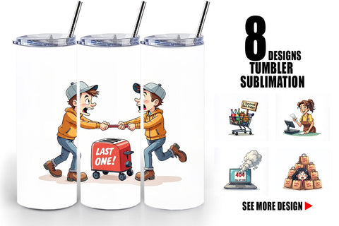 Tumbler Sarcastic Shopper Sublimation artnoy 