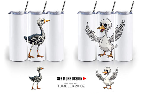 Tumbler Sarcastic Skelegoose Sublimation artnoy 