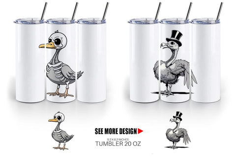 Tumbler Sarcastic Skelegoose Sublimation artnoy 
