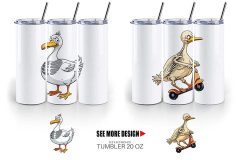 Tumbler Sarcastic Skelegoose Sublimation artnoy 