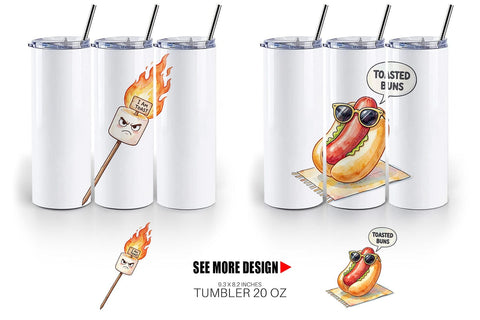 Tumbler Sarcastic Spooky Summer Snacks Sublimation artnoy 