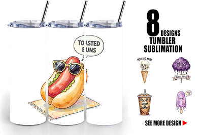 Tumbler Sarcastic Spooky Summer Snacks Sublimation artnoy 