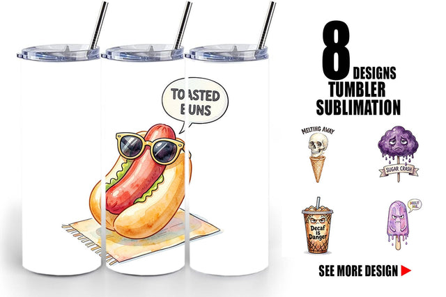 Tumbler Sarcastic Spooky Summer Snacks Sublimation artnoy 