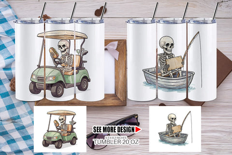Tumbler Sarcastic Sports Dad Bone Watercolor Sublimation artnoy 