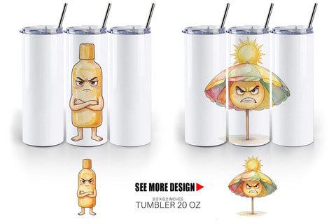 Tumbler Sarcastic Summer Gear Vibes Sublimation artnoy 