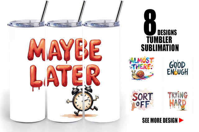 Tumbler Sarcastic Sunshine Cynical Hope Watercolor Sublimation artnoy 