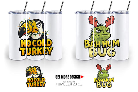 Tumbler Sarcastic Tropical Animal Christmas Quotes Sublimation artnoy 