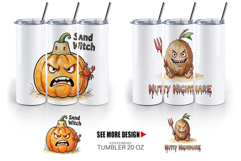 Tumbler Sarcastic Tropical Fruit Pumpkin Sublimation artnoy 