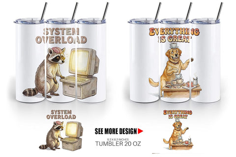 Tumbler Sarcastic Work Burnout Vintage Sublimation artnoy 