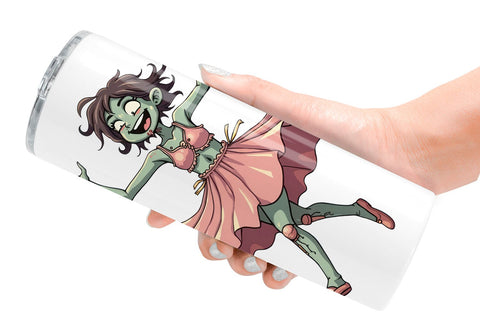 Tumbler Sarcastic Zombie Girls Sublimation artnoy 